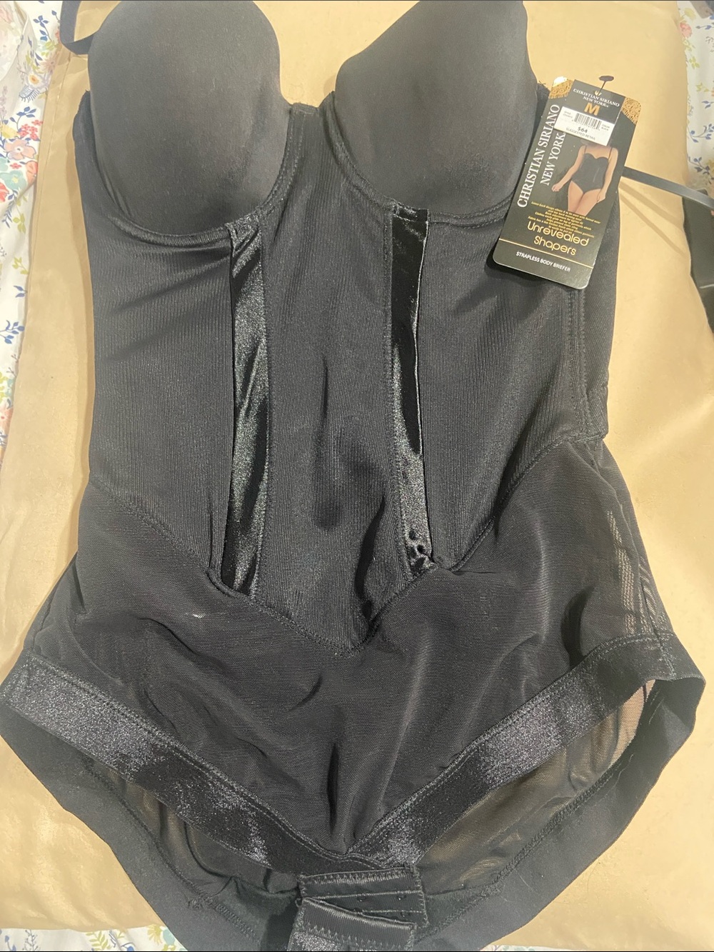 Christian Siriano Black Shapewear Bodysuit